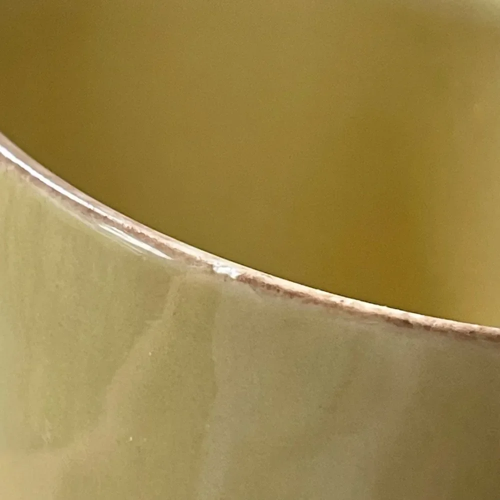 Crate&Barrel Marin Green Coffee Cup Mug Set of 3
